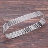 Rozsdamentes acél Mini Mousse sütőforma szett - 5 db-os perforált desszertgyűrű 13