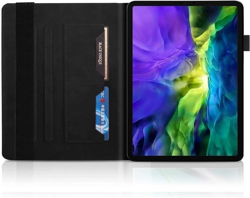 iPad Pro 11" 2020 Fekete Védőtok Automata Ébresztéssel