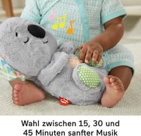 Fisher-Price Álomkoala - Altatójátékkal, Fénnyel és Légzőmozgással, Éjszakai Fény és Zene Újszülötteknek, Plüss Koala Babajáték 0+ Hónapos K 4