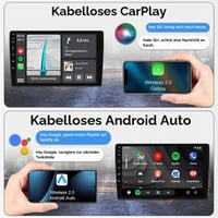 ACAVICA 4+64GB Android 15 autorádio pre Audi A3 8P S3 RS3 2003-2012, 9-palcový QLED displej, bezdrôtové Apple CarPlay a Android Auto, WiFi 6.0, Bluetooth 5.4, GPS navigácia, DSP 5