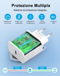Amoner 30W USB-C Gyorstöltő + 2m Kábel - iPhone 16/15, Samsung S24/S23, iPad Kompatibilis PD 3.0 Hálózati Adapter Xiaomi Telefonokhoz 4