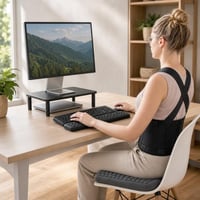 Ergonomický pracovný kútik: 1× opierka + 1× pás + 1× stojan + 1× vankúš 1