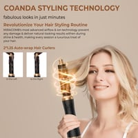 Airstyler 6 az 1-ben Hajformázó Készlet - Körkefés Hajszárító, Meleglevegős Kefe, Diffúzor, Göndörítő - Egyenesítéshez, Szárításhoz, Dúsítás 3