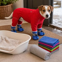 Zimski paket za pse: XL fleece kaputić + 4 vodootporne cipelice + ručnik + perivi krevet 1