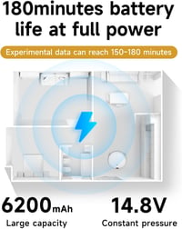 Mspalocell 6200mAh akkumulátor Wyze és Viomi robotporszívókhoz 6