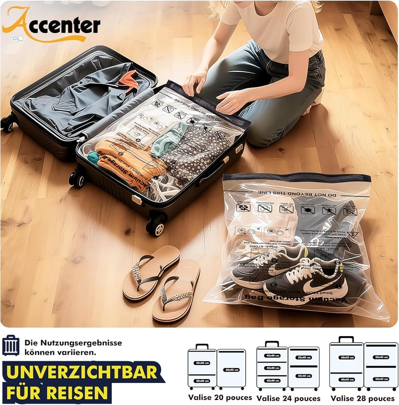 Accenter Elektromos Pumpás Vákuum Táskák Ruhákhoz - Utazás és Tárolás