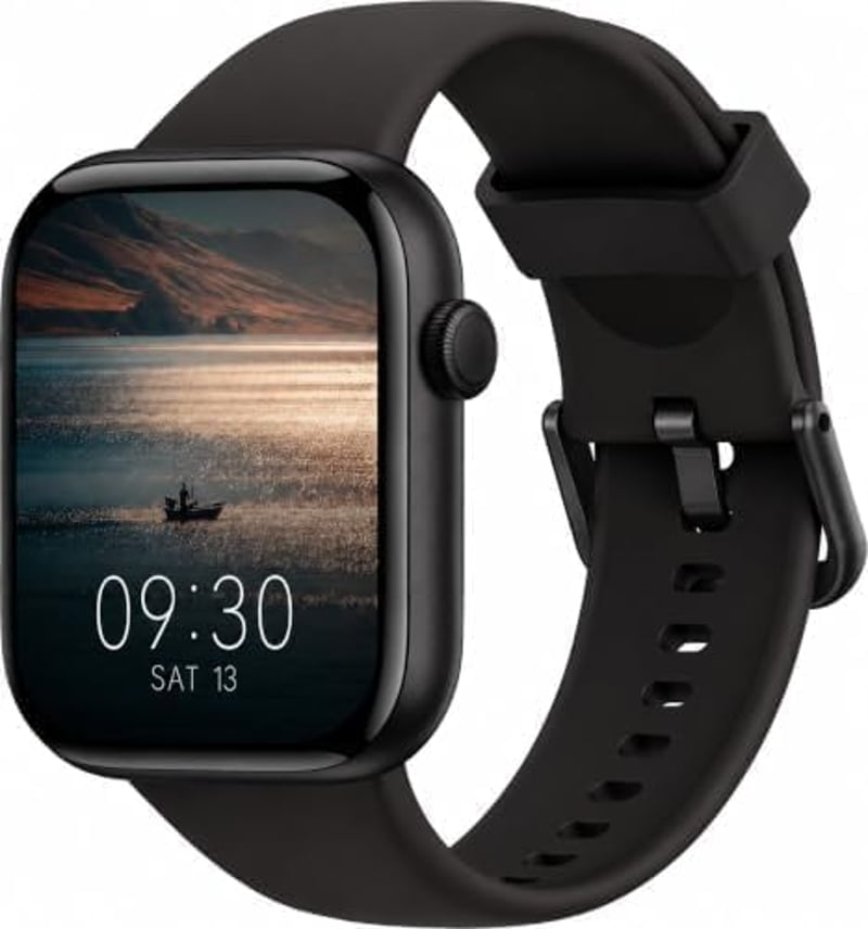 Inteligentné hodinky AcclaFit pre mužov a ženy, čierne, 1,85" HD dotykový displej, Bluetooth hovory, viac ako 140 športových režimov, monitor srdcového tepu, monitor spánku, krokomer, vodotesnosť IP68