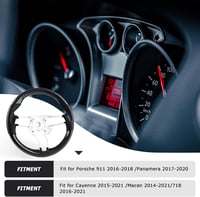 Acclcors Szénszálas Kormány Bőr Markolattal Porsche 911/Panamera/Cayenne/Macan/718 6