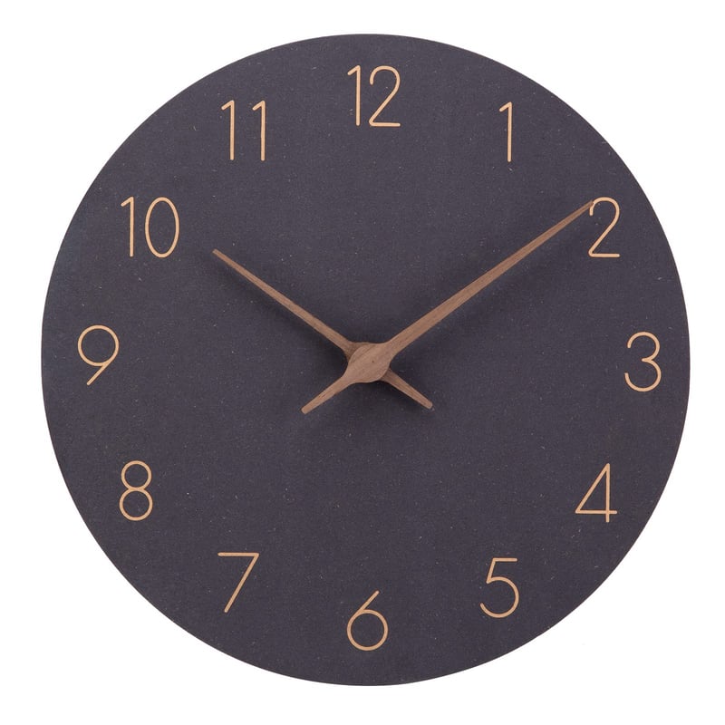 ACCSHINE Néma Falióra MDF Fából, Ketyegés Nélkül, 40 cm, Modern Design