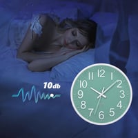 ACCSHINE Radijski zidni sat bešumni 30 cm veliki kuhinjski sat tihi rad 5