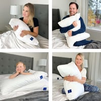 Pernă Hibridă cu Spumă cu Memorie ACCURATEX 40x80 cm, 2 bucăți, cu Umplutură din Microfibră și Husă Detașabilă, Înălțime Reglabilă, pentru Dormit pe O parte, pe Spate și pe Burtă 6