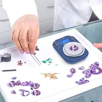 Accuweight Digitális Zsebmérleg 300g/0.01g - Kék LCD Kijelzővel, Számláló Funkcióval, Ékszer, Levél, Érme Mérésére, Hordozható Precíziós Mér 6