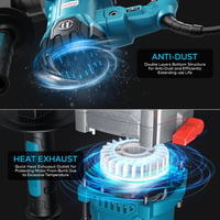 ENEACRO SDS-Plus Kalapácsfúró 1500W 6J Demolíciós Fúrógép 920rpm 4