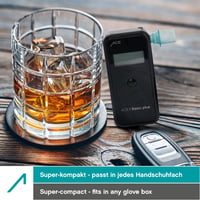 ACE II Alkoholszonda - Professzionális Elektrokémiai Szenzorral, 99% Pontosság, Rendőrségi Minőség, 5 Szájcsővel, Hordtáskával, Előkalibrált 6