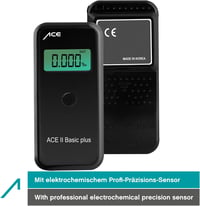 ACE II Alkoholszonda - Professzionális Elektrokémiai Szenzorral, 99% Pontosság, Rendőrségi Minőség, 5 Szájcsővel, Hordtáskával, Előkalibrált 2