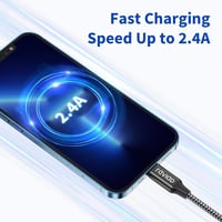 iPhone Lightning Gyorstöltő Kábel 2db Fekete - iPhone/iPad Kompatibilis 3
