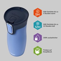 Contigo West Loop Autoseal Termoszbögre - Szivárgásmentes, 470ml, Earl Grey 2