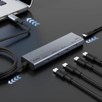 Aceele USB-C Hub 10Gbps 4 Port 100W tápellátás MacBook Pro/Air iPad Pro laptophoz 9