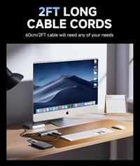 Aceele USB-C Hub 10Gbps 4 Port 100W tápellátás MacBook Pro/Air iPad Pro laptophoz 5