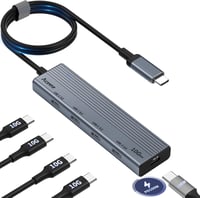 Aceele USB-C Hub 10Gbps 4 Port 100W tápellátás MacBook Pro/Air iPad Pro laptophoz 1