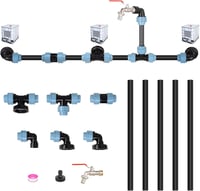 Acelectronic IBC csatlakozó szett 3 tartályhoz csappal és tömlővel 1