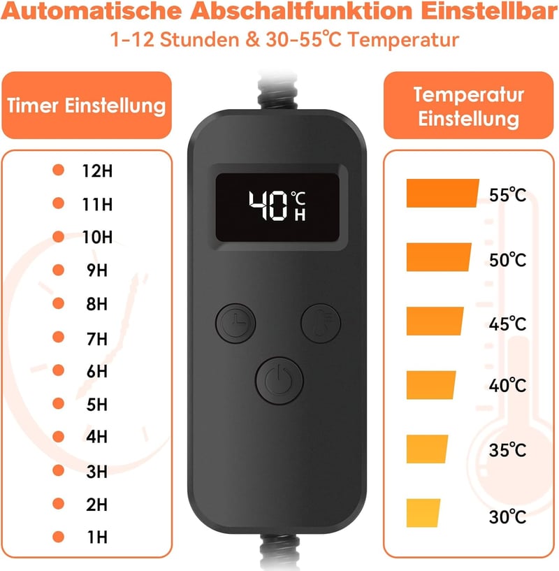 ACELIFE Kisállat Fűtőpárna - Időzíthető és Hőmérséklet Szabályozható Melegítő Takaró Kutyáknak, Macskáknak, 60x90 cm

AI: ACELIFE Kisállat F