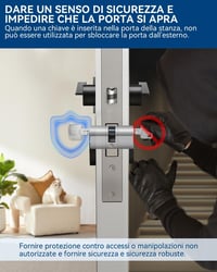 Cilindru pentru broască AceMining 10/35 mm, 45 mm, profil semi-cilindru pentru ușă, cu 3 chei, protecție împotriva găuririi, smulgerii și lovirii 5
