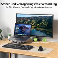 Acer 2.4G ergonomikus vezeték nélküli egér, 1600 DPI, vertikális optikai, USB-A vevővel, Windows/macOS/Linux kompatibilis 5