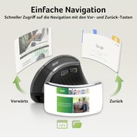 Acer 2.4G ergonomikus vezeték nélküli egér, 1600 DPI, vertikális optikai, USB-A vevővel, Windows/macOS/Linux kompatibilis 7