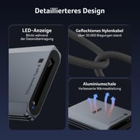 Čítačka kariet Acer CFexpress Type-B 10 Gb/s USB-C+A, USB 3.2 Gen 2, 1250 MB/s, notebook, PC, iPhone 15-17, Samsung S26, MacBook, iPad Pro 5