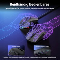 Acer Gaming Egér Dual Mode 24K DPI Wireless RGB Programozható Bal és Jobbkezes 6