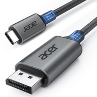Acer USB-C DisplayPort kábel 4K@60Hz Thunderbolt 3/4 MacBook iPad Pro iPhone 15/16 3m 1