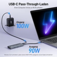 acer USB-C dokkoló állomás 9 az 1-ben, Dual HDMI 4K, 3x USB-A, 100W PD, kártyaolvasó 6