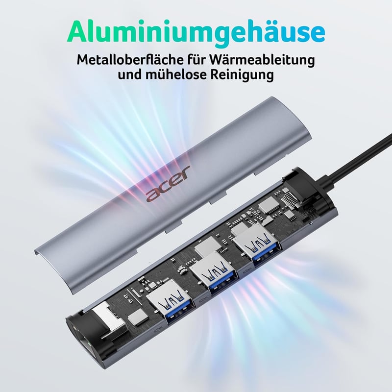 Acer USB-C és USB-A Ethernet adapter hub
