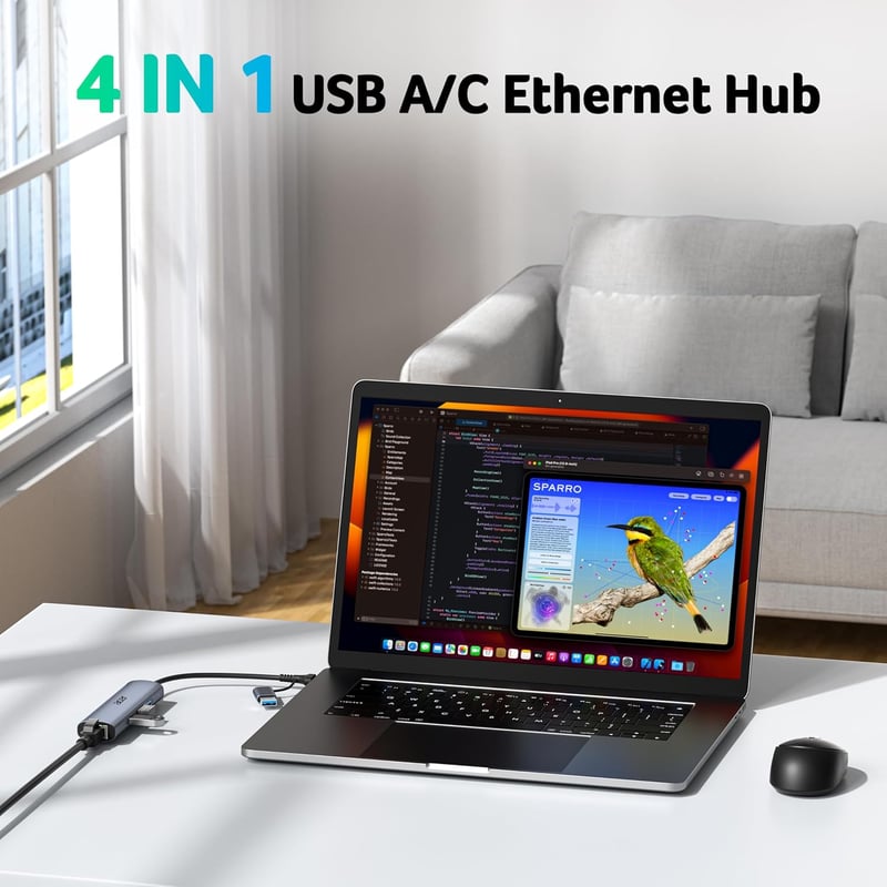 Acer USB-C és USB-A Ethernet adapter hub