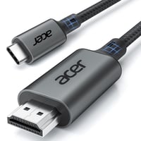 Acer USB-C - HDMI kábel 4K@60Hz, 2m - Thunderbolt 3/4 kompatibilis, alumínium-nylon borítás, iPhone 15/16, MacBook, iPad Pro, Samsung S24 ké 1