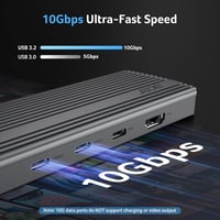 Acer USB-C Hub 11 az 1-ben HDMI 4K, VGA, Ethernet, SD kártyaolvasó 4