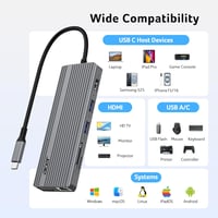 Acer USB-C Hub 11 az 1-ben HDMI 4K, VGA, Ethernet, SD kártyaolvasó 9