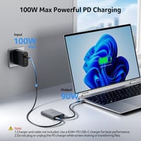 Acer USB-C Hub 4K HDMI adapter 100W PD, 4 az 1-ben multiport elosztó 6