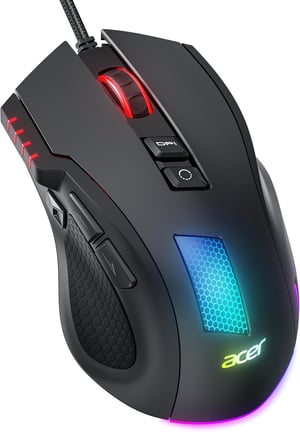 Acer žičani gaming miš – 12800 DPI, RGB, 8 tipki, 1000 Hz