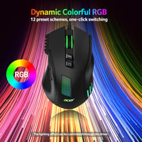 Acer Wired Gaming Mouse 12800 DPI RGB, 8 Gomb, 1000Hz, Ergonomikus Gamer Egér 7