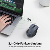 Acer Wireless Egér 2.4 GHz 1600 DPI 6 Gombos Jobb Kezes Laptop PC MacBook 2