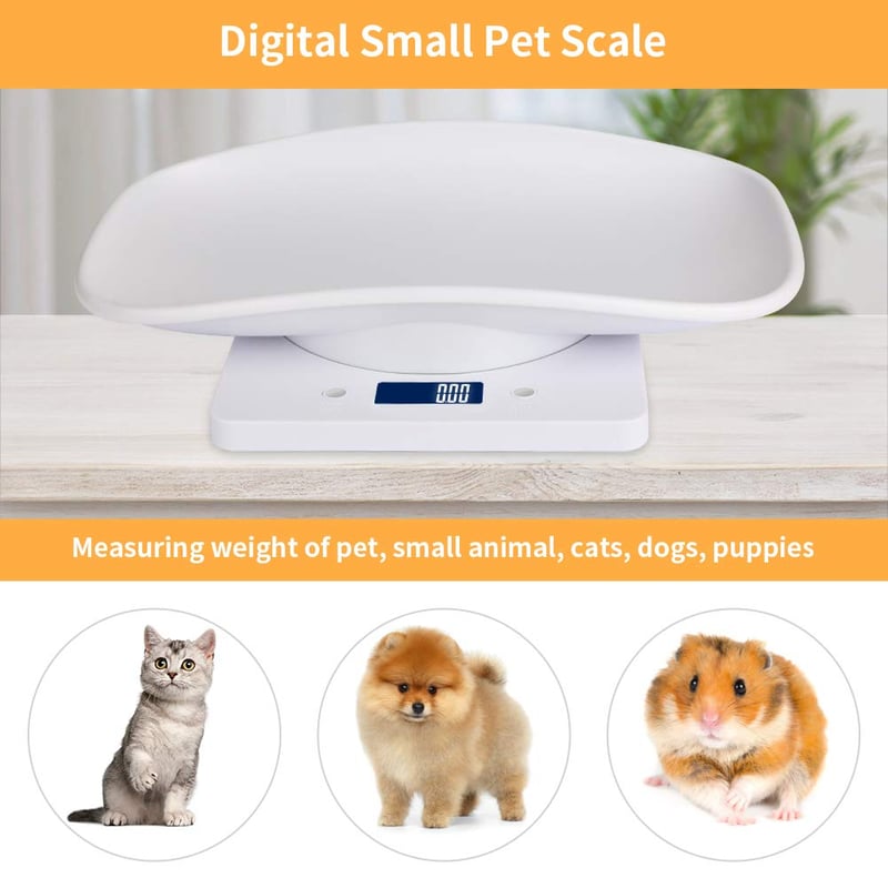 Aceshop digitális mérleg LCD kijelzővel, 4 mérési mód, háziállat és konyhai méréshez, 10kg kapacitás
