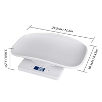 Aceshop digitális mérleg LCD kijelzővel, 4 mérési mód, háziállat és konyhai méréshez, 10kg kapacitás 7