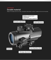 ACEXIER Red Dot holografikus céltávcső - 1x30 mm, 11/20 mm Weaver sínhez 4