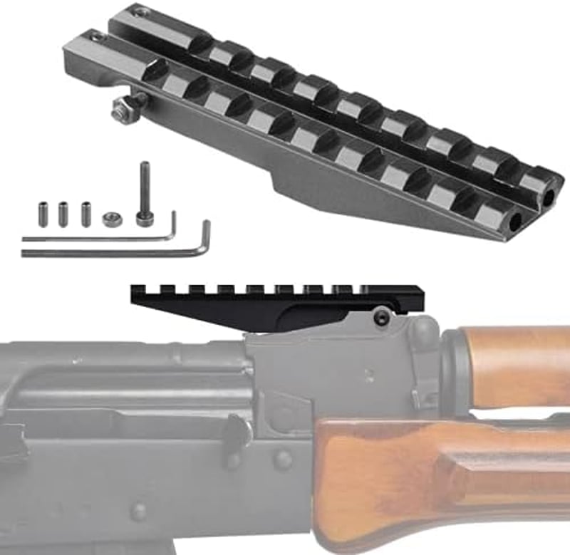 ACEXIER Low Profile Picatinny távcső sín AK sorozathoz AK47 és pisztolyhoz, szerelősín vadászpuska távcsőhöz