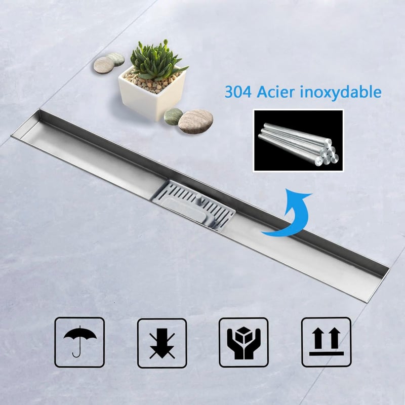 Acezanble 80cm Zuhanylefolyó Szűrővel és Levegőfrissítővel