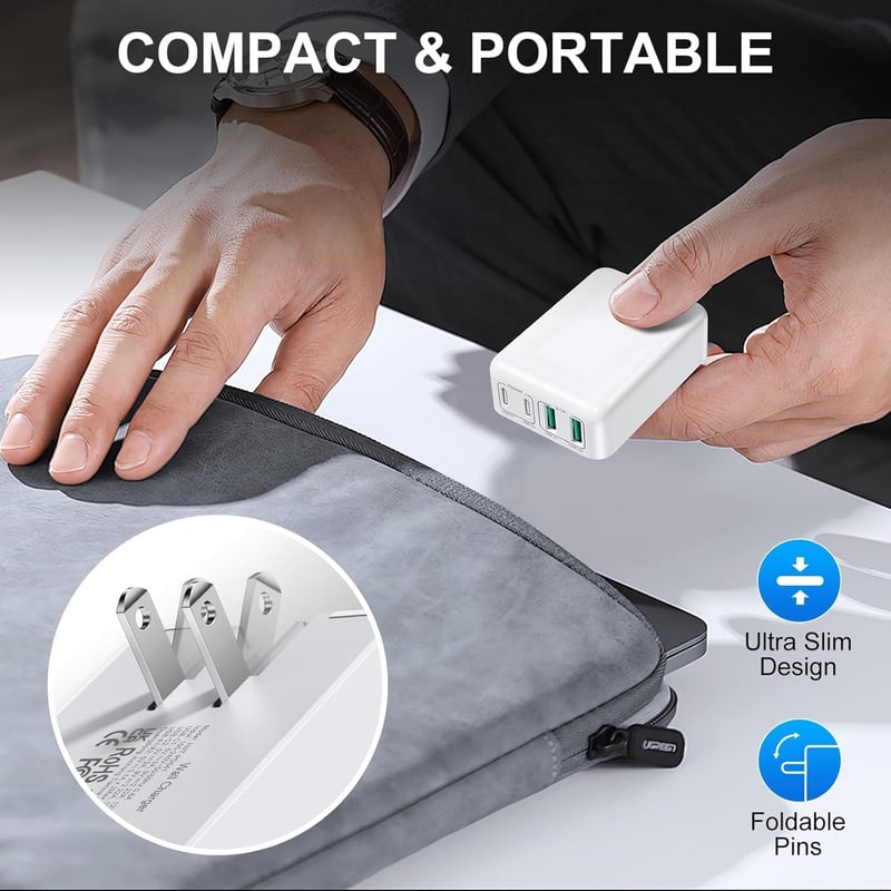 Acezeek 40W USB-C gyors töltő 4 porttal iPhone Samsung telefonokhoz