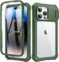 iPhone 14 Pro Max Zöld Szilikon Tok MagSafe-fel, Fóliával és Kameravédővel 1