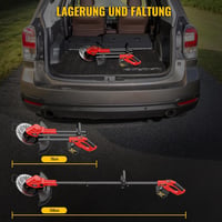 Conentool 1000W Akkus Fűkasza Szegélynyíró 24V Kefe Nélküli Motorral, 2db 4000mAh Akkumulátorral, 3 Vágópengével, 30cm Vágásszélességgel, Pi 8